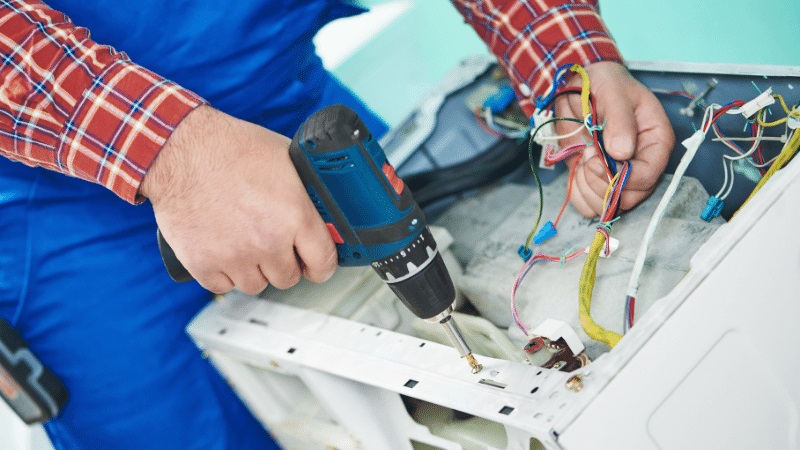 Yunusemre Protherm Protherm çamaşır makinesi kart tamiri – Su almama arızası orijinal parça ile giderildi. - Teknik servis örneği