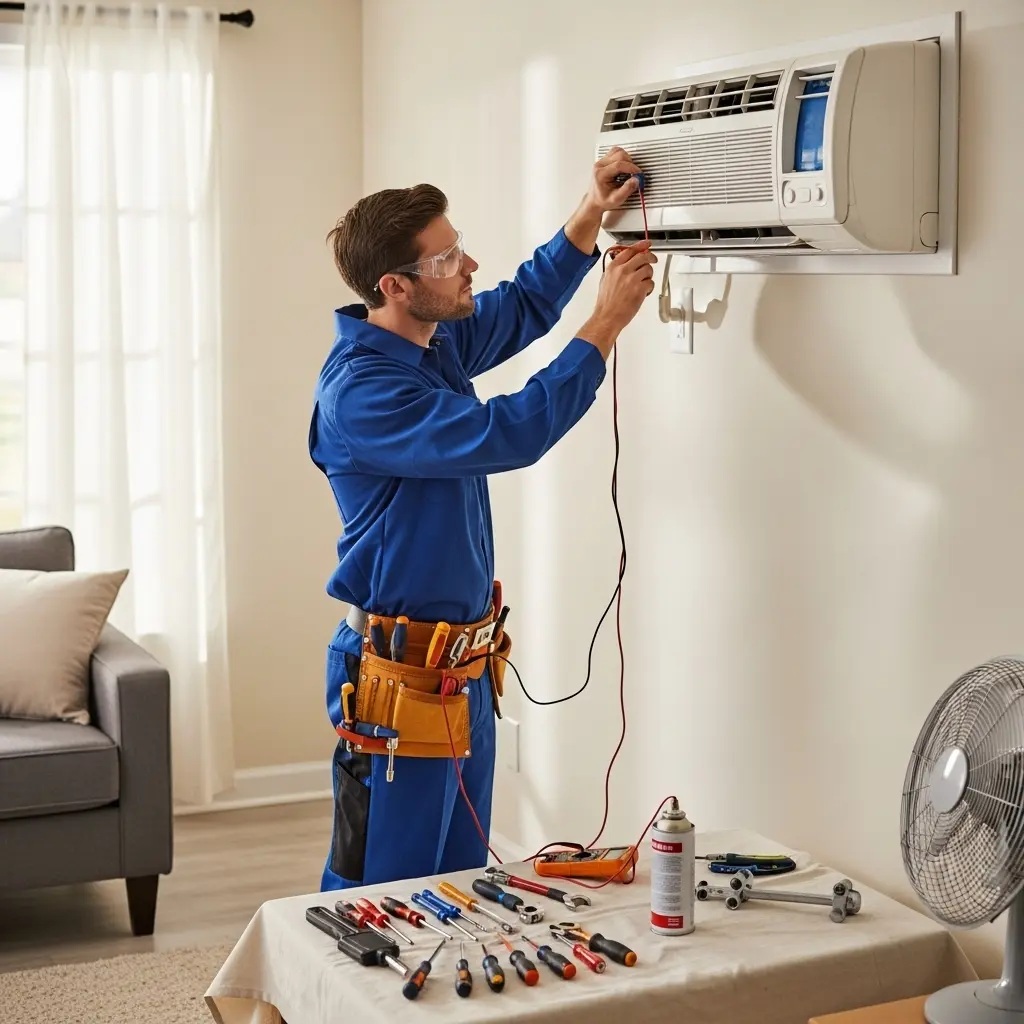 Yunusemre Protherm Protherm klima gaz dolumu ve bakım – Enerji verimliliği artırıldı. - Teknik servis örneği